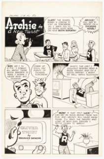 Montana, Bob | Bob Montana (attributed) Archie’s Joke Book Magazine #2 Story Page 1 Original Art (Archie, 1954).... | Heritage