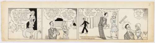 Young, Chic | Chic Young Blondie Daily Comic Strip Original Art dated 8-25-31 (King Features Syndicate, 1931)... | Heritage