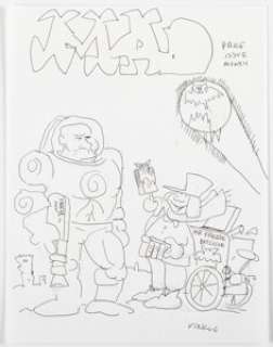 Edwing, Don "Duck" - Don "Duck" Edwing (as Ving/Vingle) MAD Cover Preliminary Demos "Batman/Mr. Freeze" Original Art Group of 5 (EC Pub... (Total: 5 Original Art)