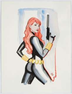 Granov, Adi | Adi Granov - Black Widow Illustration Original Art (undated).... | Heritage