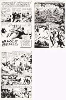 Heath, Russ | Russ Heath Our Fighting Forces #114 Story Pages Original Art Group of 3 (DC, 1968).... (Total: 3 Original Art) | Heritage