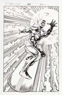 Hall, Bob - Bob Hall and Al Milgrom Silver Surfer #145 Splash Page 1 Original Art (Marvel, 1998)....