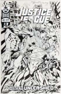 Hitch, Bryan | Bryan Hitch Justice League #43 Cover Original Art (DC, 2020).... | Heritage