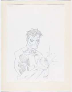 Ottley, Ryan - Ryan Ottley - Green Lantern (Kyle Rayner) Illustration Original Art (c.2013)....