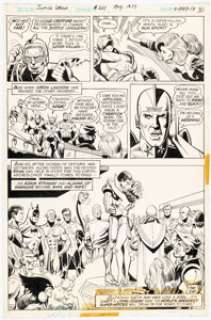 Dillin, Dick | Dick Dillin and Frank McLaughlin Justice League of America #121 Story Page 18 Adam Strange Original Art (DC, 1975)... | Heritage
