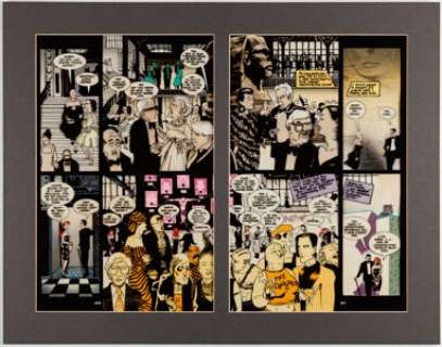 Matt, Joe - Joe Matt Batman / Grendel: Devil‘s Riddle #1 Story Pages 40-41 Production Color Original Art (DC/Dark Horse, 1996)...