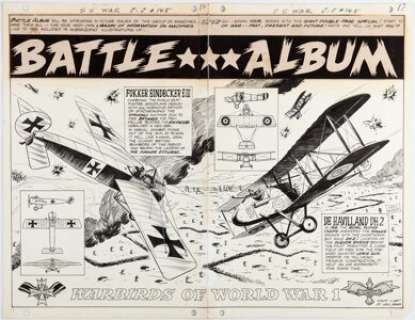 Barr, Ken | Ken Barr Star Spangled War Stories #145 Double-Splash Page "Battle Album" Original Art (DC, 1969).... | Heritage