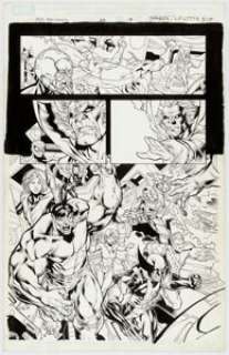 Sharpe, Kevin - Kevin Sharpe and Jay Leisten Marvel Adventures: The Avengers #23 Story Page 19 Original Art (Marvel, 2008)....