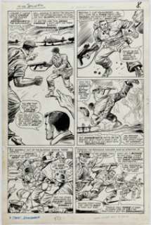 Ayers, Dick | Dick Ayers and John Tartaglione Sgt. Fury Annual #2 Story Page 8 Original Art (Marvel, 1966).... | Heritage