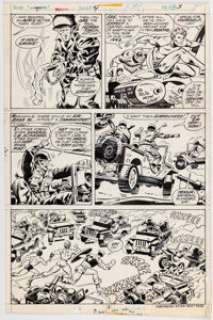 Robbins, Frank | Frank Robbins and Vince Colletta The Invaders #4 Story Page 3 Original Art (Marvel, 1976).... | Heritage