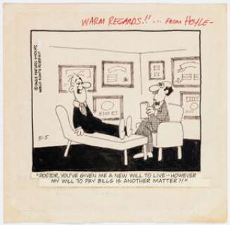 Ridgeway, Frank - Frank Ridgeway and Jim Willoughby (as "Hoyle") Simpkins Daily Comics Panel Original Art dated 5-5-? (Eagle Feature...