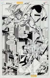 Kane, Gil - Gil Kane and Denis Rodier Action Comics #715 Story Page 7 Original Art (DC, 1995)....