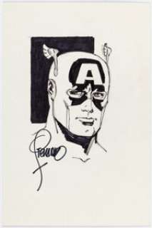 Steranko, Jim | Jim Steranko Captain America Illustration Original Art (Undated).... | Heritage