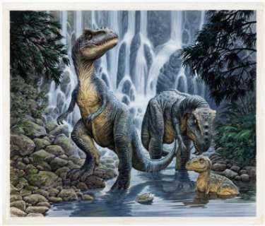 Mick McGinty - Dinosaur Painting Original Art Group of 3 (undated).... (Total: 3 Original Art) | Heritage