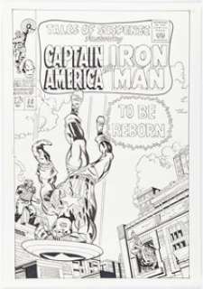 Angel Gabriele - Tales of Suspense #96 Cover Re-Creation Original Art (undated).