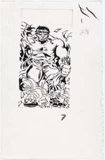Al Milgrom | The Incredible Hulk #298 Corner Box Illustration Original Art (Marvel, 1984). | Heritage