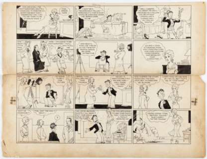 Chic Young | Blondie Sunday Comic Strip Original Art dated 1-10-32 (King Features Syndicate, 1932). | Heritage