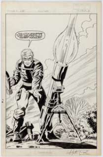 Herb Trimpe | Marvel Age #15 "The G.I. Joe File" Short Fuse Pin-Up Original Art (Marvel, 1984). | Heritage