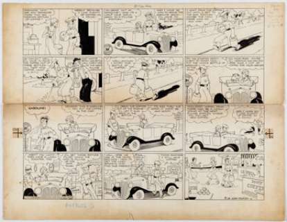 Chic Young Blondie Sunday Comic Strip Original Art dated 9-3-33 (King Features Syndicate, 1933). (Total: 2 Original Art) | Heritage