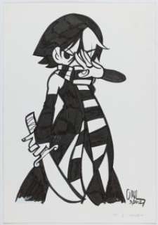 Bryan Lee O‘Malley Scott Pilgrim #2 - Scott Pilgrim vs. the World Unused Knives Chau Cover Original Art (Oni Press, 2012).