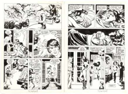 Carmine Infantino and Richard Howell Vampirella: Morning in America #3 Story Pages 4-5 Original Art (Harris, 1992). (Total: 2 Items)