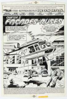 Bob Layton and Tom Palmer Iron Man #138 Splash Page 1 Original Art (Marvel, 1980). | Heritage