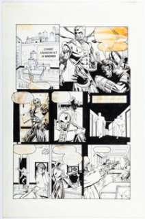 Louis Small Jr. and Randy Elliot Ninjak #6 Story Page 7 X-O Manowar Original Art (Valiant, 1994).