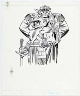 Ron Frenz and Terry Austin - Mandarin and Attuma Illustration Original Arts (Marvel, 2002).