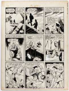 Charles Sultan Hello Pal Comics #1 Yankee Doodle Jones Story Page 6 Original Art (Harvey, 1943). | Heritage