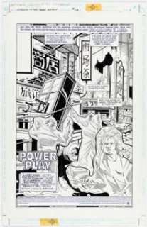 Richard Burchett and James Hodgkins Batman: Legends of the Dark Knight #121 Splash Page 1 Original Art (DC, 1999).