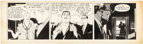 Alex Raymond Rip Kirby Daily Comic Strip Original Art dated 10-14-55 (King Features Syndicate, 1955). | Heritage