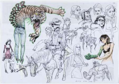 Kim Jung Gi - Character Study Illustration Original art (2014). | Heritage