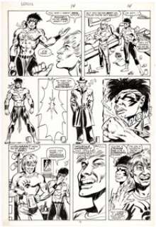 Chas Truog and Frank Springer Coyote #14 Story Page 14 Original Art (Marvel, 1985).
