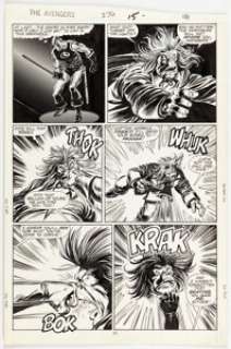 John Buscema and Tom Palmer The Avengers #276 Story Page 11 Original Art (Marvel, 1987). | Heritage
