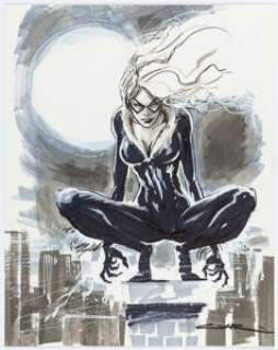 Yildiray Cinar - Black Cat Illustration Original Art (2010).