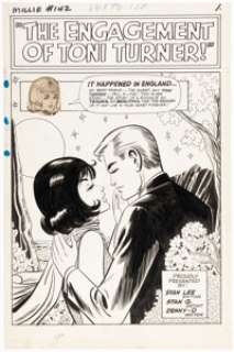 Stan Goldberg and Sol Brodsky Millie the Model Comics #142 Splash Page 1 Original Art (Marvel, 1966).