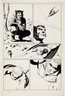 John Bolton Classic X-Men #3 Story Page 5 Original Art (Marvel, 1986). | Heritage