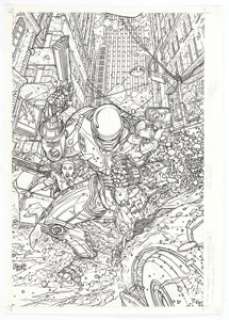Juan José Ryp Frank Miller’s Robocop #2 Variant Cover Original Art (Avatar Press, 2003). | Heritage