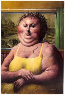 John Bolton Freak Show: The Residents "Wanda the Worm Woman" Page 4 Painting Original Art (Dark Horse, 1992). | Heritage