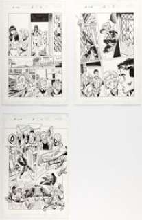 John Byrne and Al Milgrom The Amazing Spider-Man #13 Story Pages Original Art Group of 3 (Marvel, 2000). (Total: 3 Original Art) | Heritage
