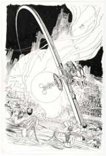Michael Kaluta Tom Strong‘s Terrific Tales #9 Millennium Memories Illustration Original Art (DC, 2004).