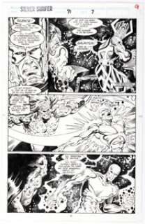M. C. Wyman and Tom Christopher Silver Surfer #71 Story Page 7 Original Art (Marvel, 1992). | Heritage