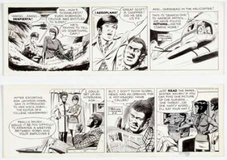 Al McWilliams Dateline: Danger! Daily Comic Strips Original Art Group of 2 (Field Enterprises, 1970). (Total: 2 Original Art)