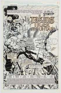 Hoang Nguyen and Han Nguyen Punisher: War Zone #22 Splash Page 1 Original Art (Marvel, 1993).