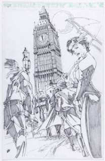 Jonathan Lau - The League of Extraordinary Gentlemen Illustration Original Art (undated).