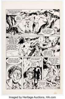 Will Meugniot and Dave Stevens Tarzan Weekly #8 Story Page 6 Original Art (Byblos Productions, 1977).