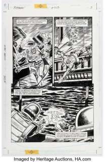 Jim Aparo and David Roach Batman #562 Killer Croc Story Page 3 Original Art (DC, 1999).