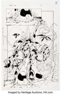 Joe Benitez and Aaron Sowd Weapon Zero #1 Story Page 23 Original Art (Image, 1995).