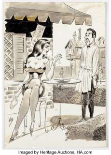 Bill Ward Laugh Digest August-1967 Single Panel Gag Cartoon Illustration Original Art (Humorama, 1967). | Heritage