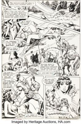 Mike Grell and Vince Colletta The Warlord #19 Story Page 8 Original Art (DC, 1979). | Heritage